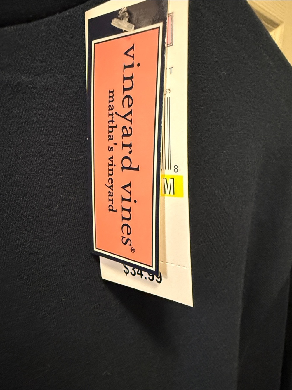 Vineyard Vines Navy Short-Sleeve Pocket Tee with Soccer Patch - Picture 3 of 3